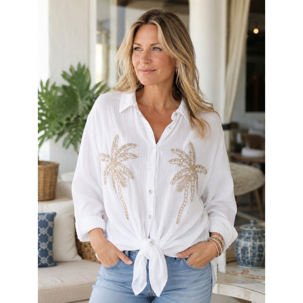 Loowie Ladies Button Up Top